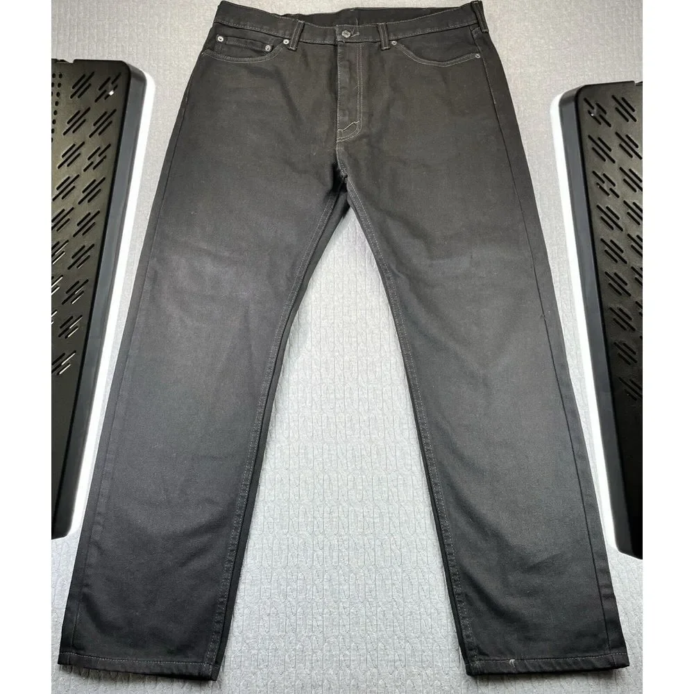 Levi's 505 Men's (38x32) black new without tags Denim Jeans bikercore pants‎